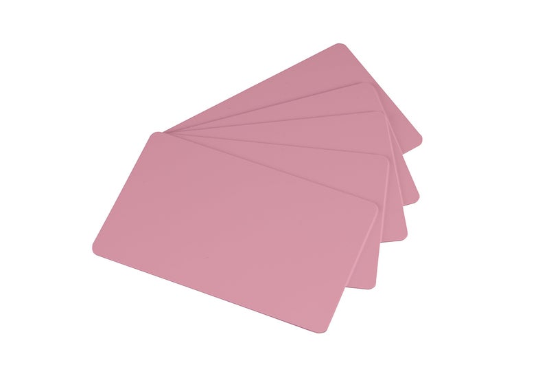 easyIDea Pack of 100 Pink CR80 PVC Cards | 30 mil by easyIDea - Image 2